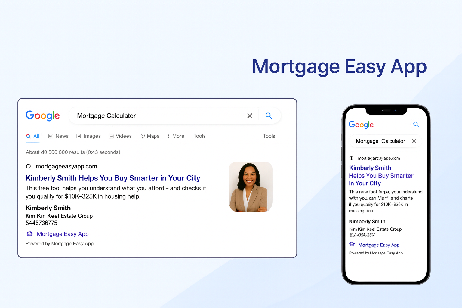 Buyer searches mortgage calculator